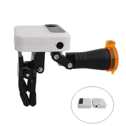 5W Wireless Dental Loupes Surgical Headlight with 2 Removeable Batteries Brightness Adjustable Medical Headlamp for Dentistry