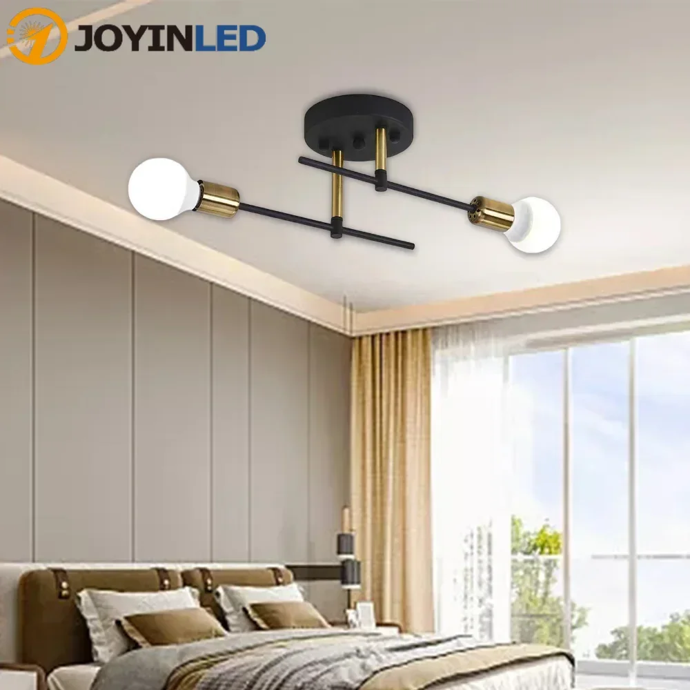 Luces LED modernas de techo para pasillo, iluminación para el hogar, montado en superficie para dormitorio, sala de estar, luz de pasillo, luces de balcón, 2 cabezales