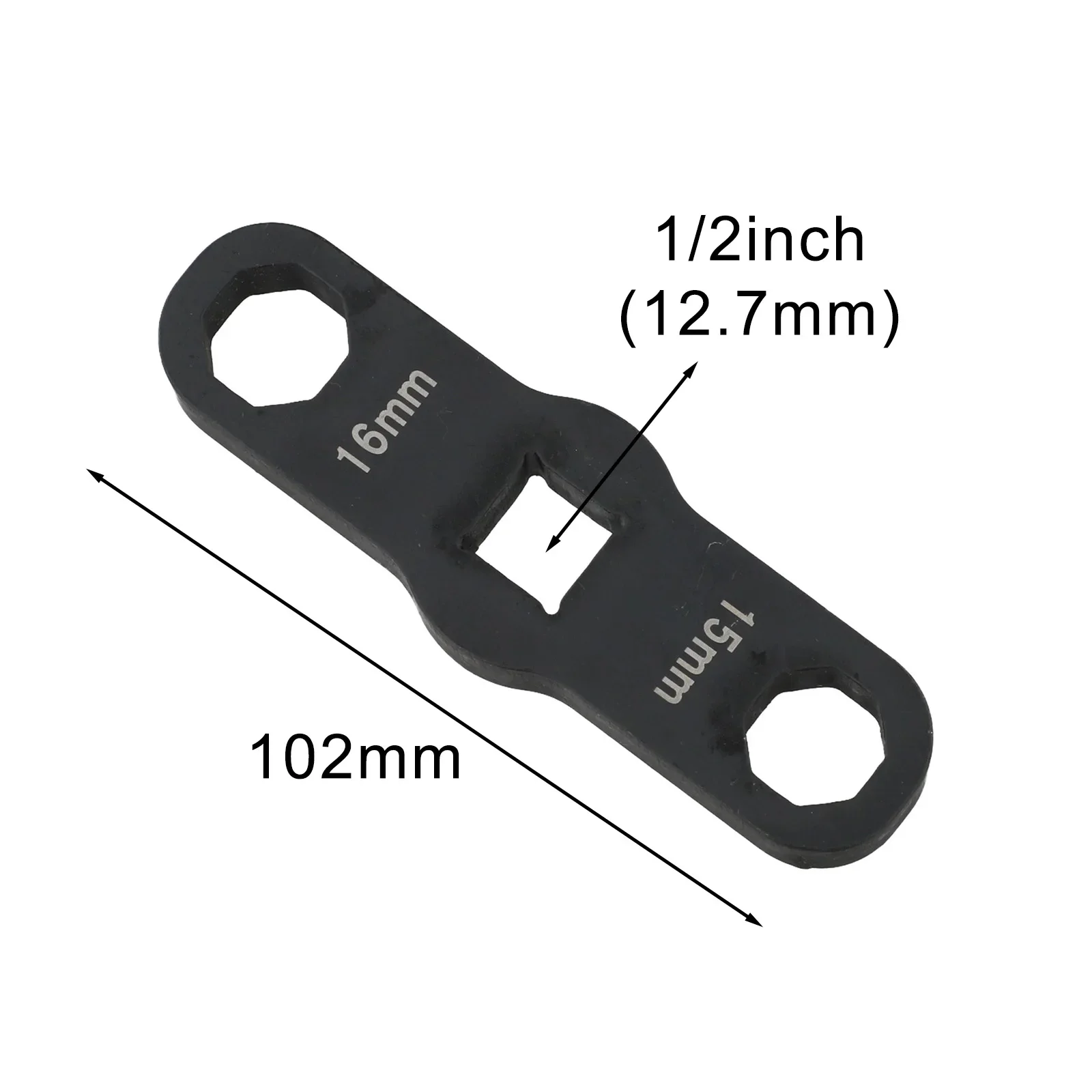 Injector Nozzle Pressure Cap Remover Tool Featuring Octagonal Wrench Ends S15 and S16 for Automotive Injector Servicing