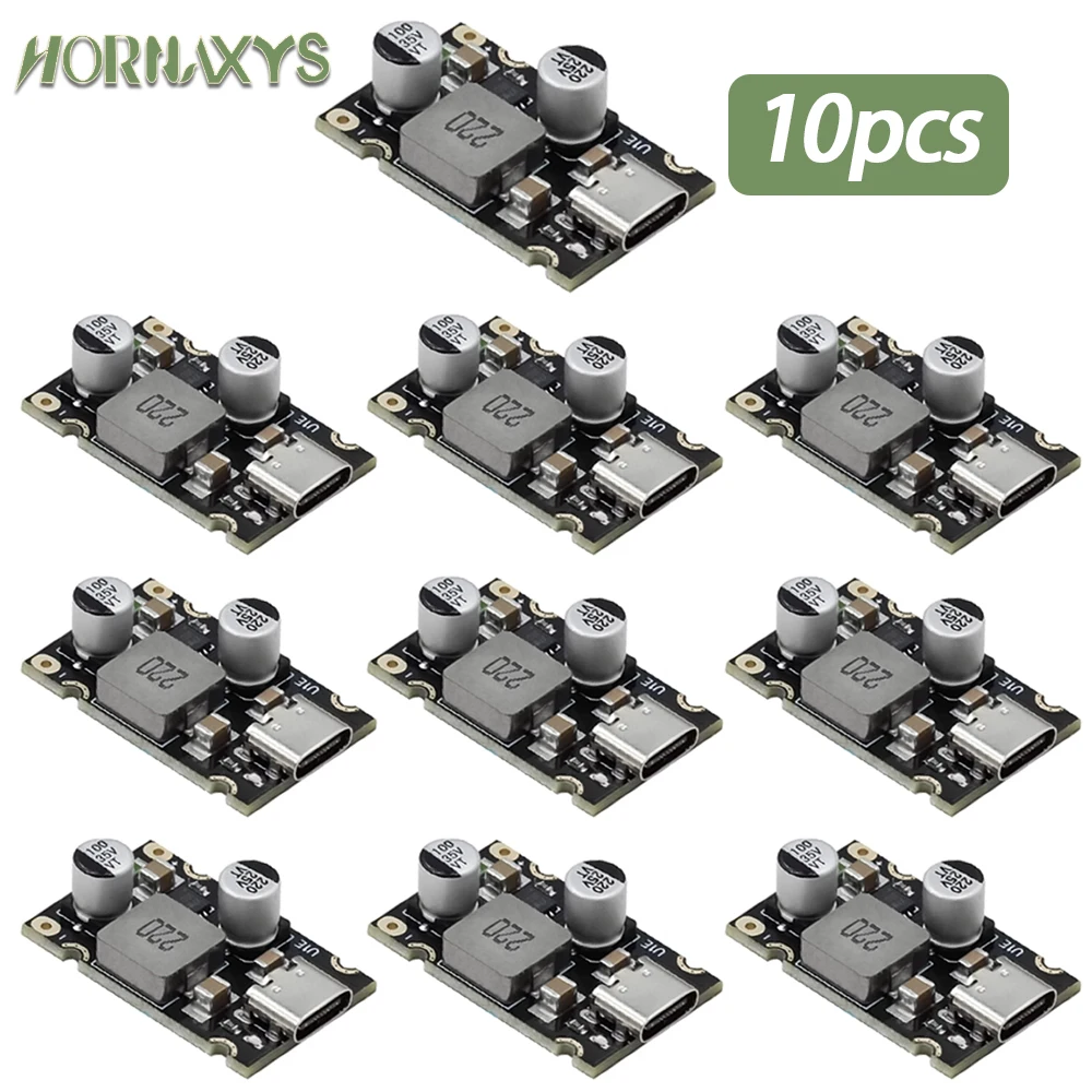 5-10 قطعة PD65W وحدة شحن سريع Type-C واجهة USB يدعم PD3.1 QC3.0 SCP PPS شاحن سريع 5 فولت 9 فولت 12 فولت 20 فولت