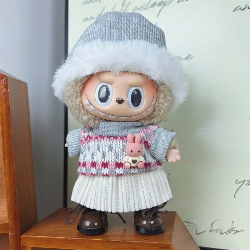 

New Doll Clothes Outfit Accessories for Labubu Cute Dolls Clothes Accessories Birthday Gift （no Doll No Shoes）