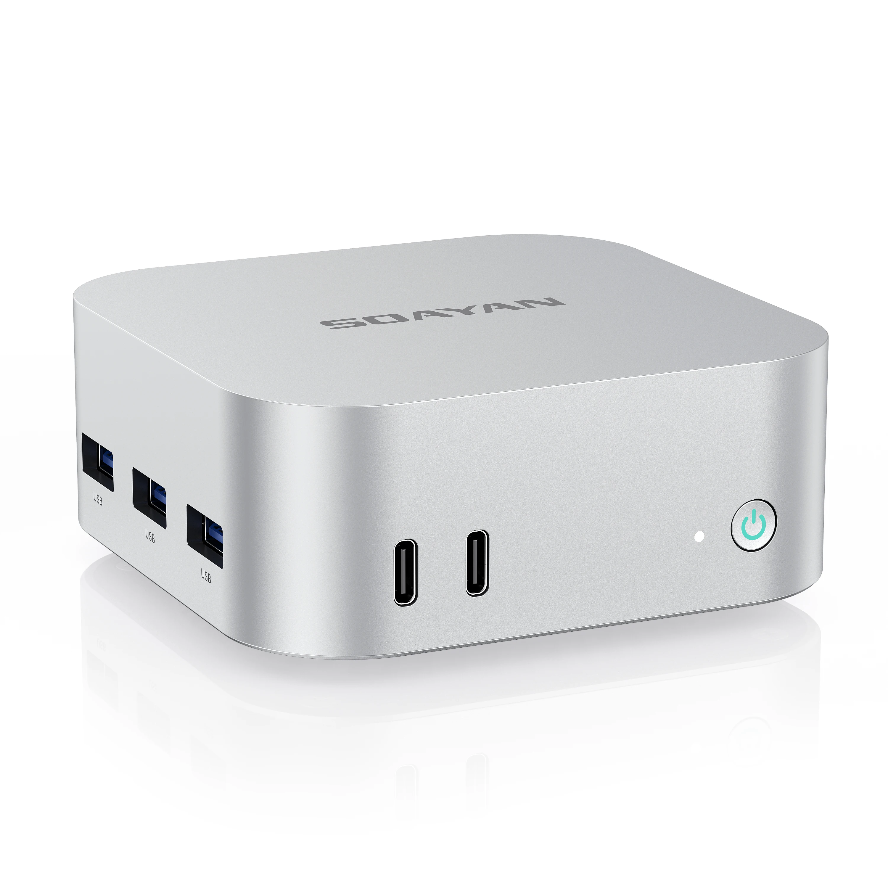 SOAYAN 2025 Newest Mini PCs DDR5 Compact Office Computer Intel N150 Mini PC Win11 Pro/Linux Dual Lan Dual Type C Small PC