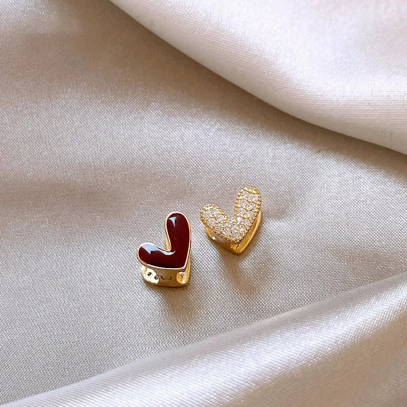 raytimone-red-double-sided-heart-earrings-women's-new-2025-faion-jewelry-ear-jewelry-non-embedded-accories