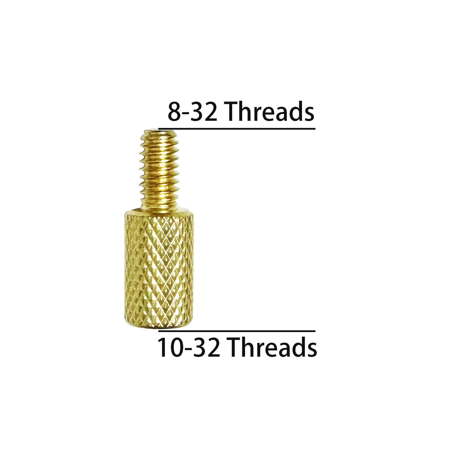 1PCS Pistole Reinigung Stange Fitting Adapter Solide Messing Adapter Außengewinde 5-40 Weibliche 8-32 5/16-27 10-32