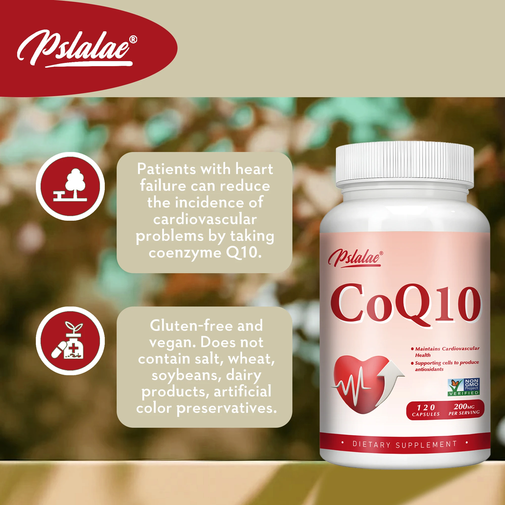 CoQ10 - Antioxidant, Heart Health, Blood Pressure Levels and Immune Support, Energy Production