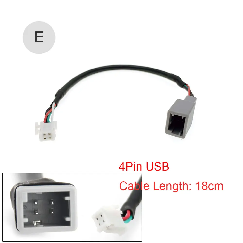 Car Radio USB Transfer Data Wire Harness Connection Adapter Cable For Toyota RAV4 Corolla Camry Yaris Sienna Tacoma For Lexus