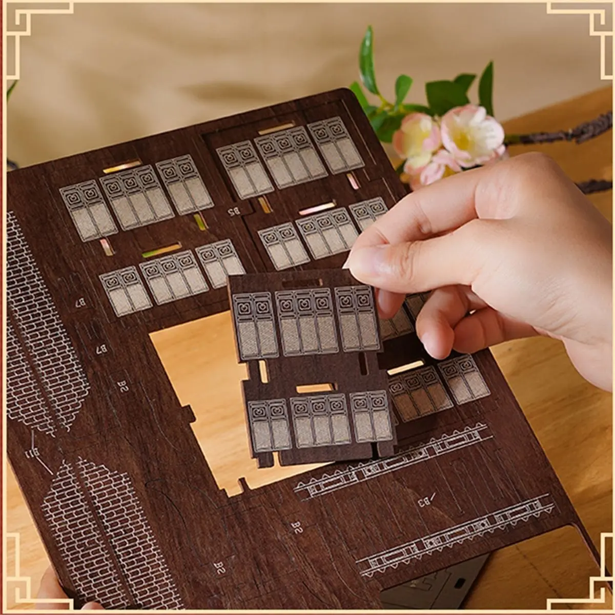 【HOT A88T】  Tower Wooden 3D Puzzle Ancient Building Assembly Model DIY Simulation Toy for Children Kids Christmas Gift