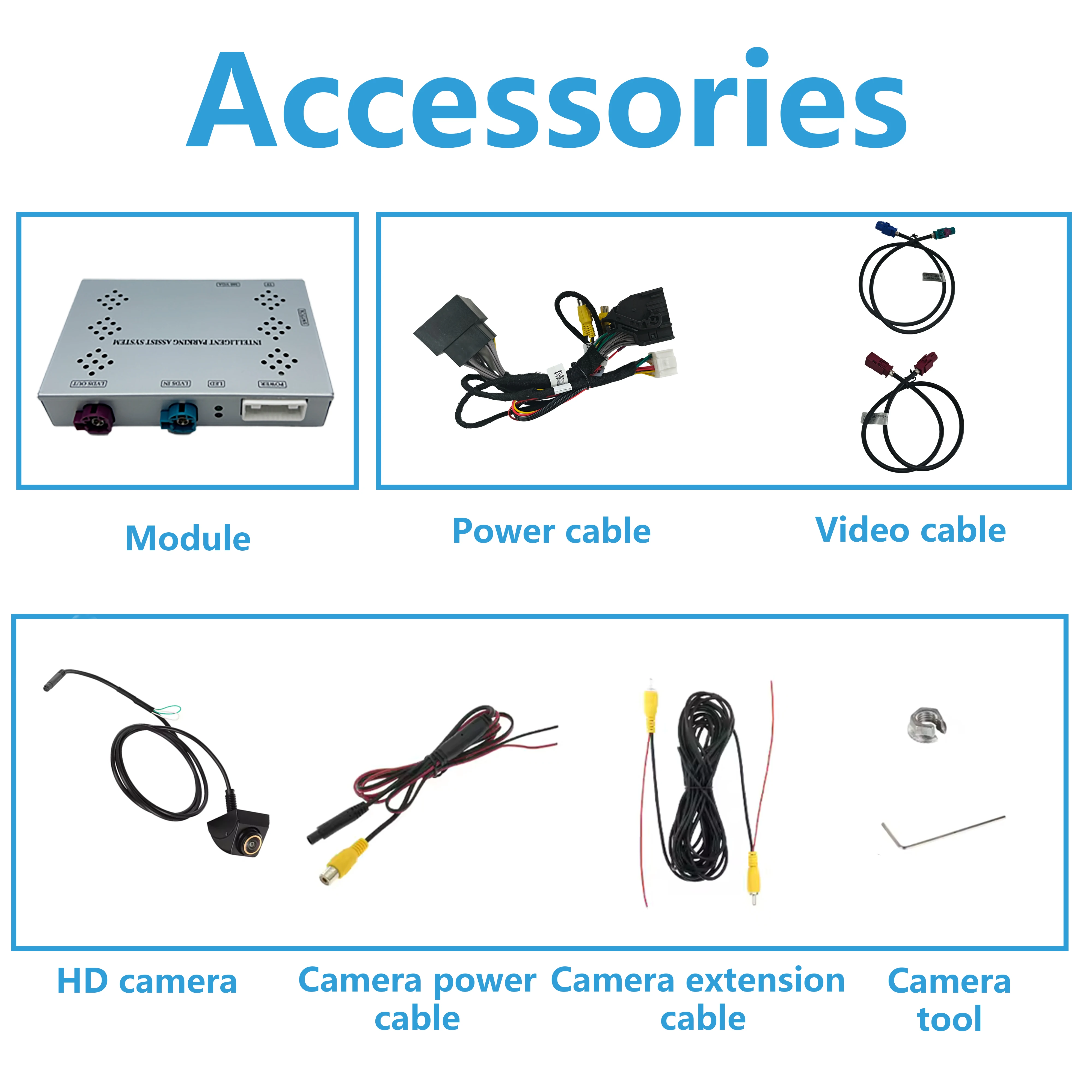 Interface de câmera de backup para TOYOTA Proace City Verso 2016-2023, adicionar câmera de visão frontal e traseira, plug & play sem necessidade de código de programação