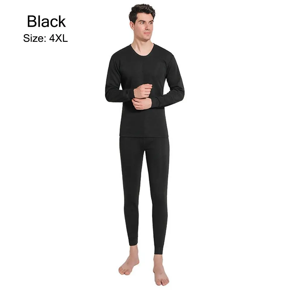 

Cold Weather Warm Fleece Lined Men's Long Johns Set Top & Bottom Set Men's Thermal Underwear Set Thermal Underwear for Men