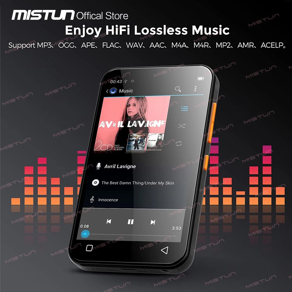 WiFi Android MP4 lettore MP3 Bluetooth 4.0 \