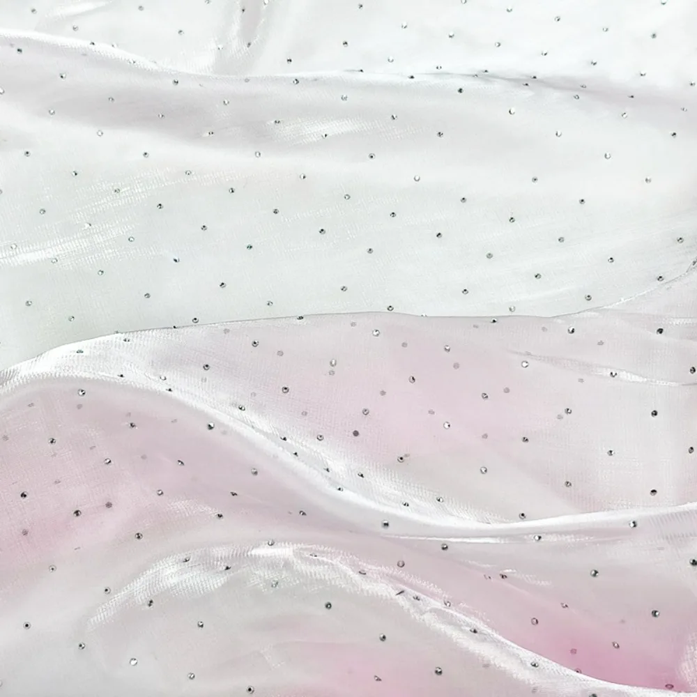 High-value Diamond Streamer Yarn Clothing Accessories Flower Baking Packaging Silk Cloth Handmade Mesh Material