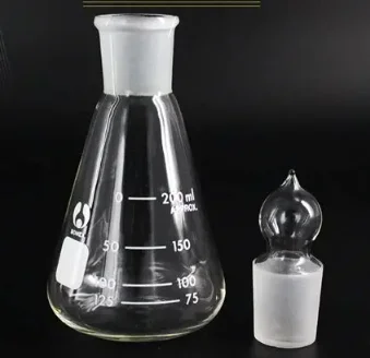 

50-1000ml Iodine Flask High Borosilicate Glass Conical Erlenmeyer with Stopper