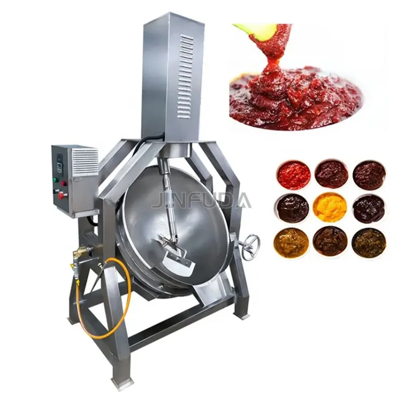 Jacketed Mixer cooker/ industrial cooker with mixer/ stainless steel cooking pot