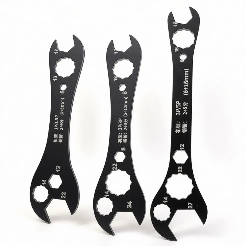 For For Mekela Seven In One Multifunctional Wrench High Carbon Steel Air Conditioner Exterior Unit Repair Hand Tooling