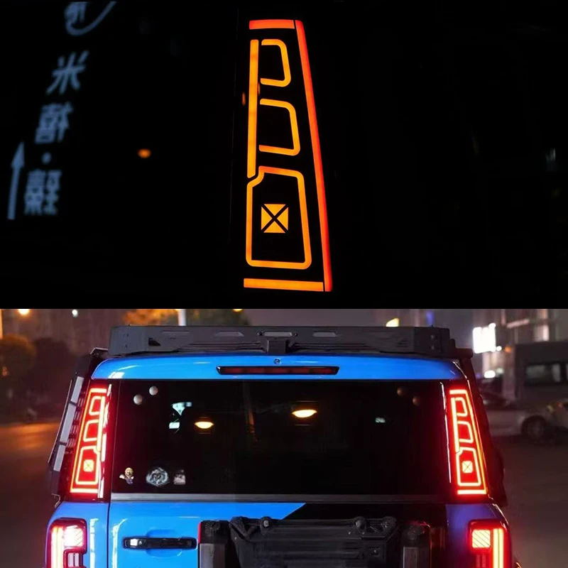 Car Rear D-pillar Light Fit for BAIC BJ40 OFF-road Car LED Three-dimensional Turn Warning Light Accessories