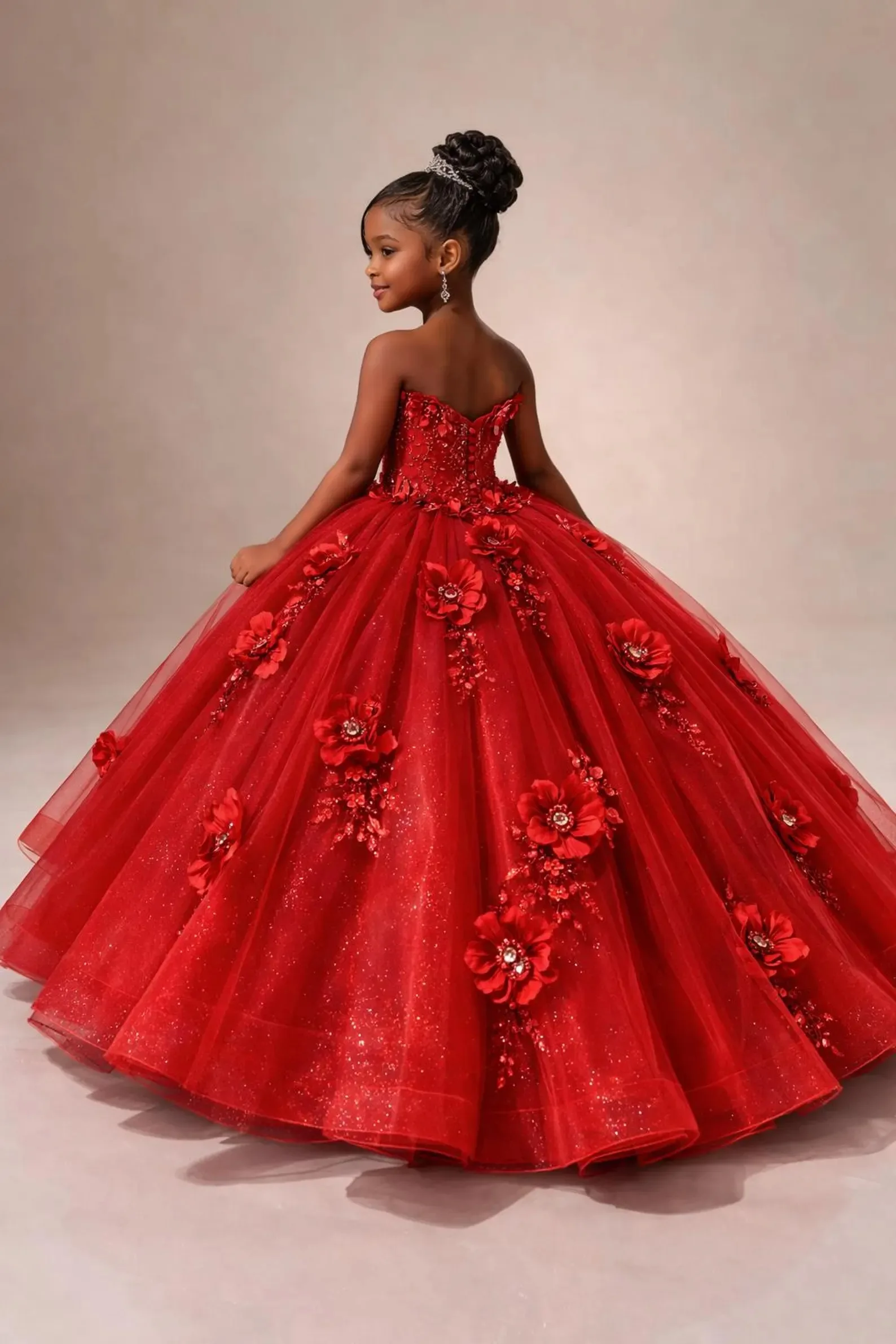 

Custom JDY High Flower Girl Dress Wedding Party Gown Birthday Pageant Gown for Kids Princess Formal Evening Party Gown فساتين اط