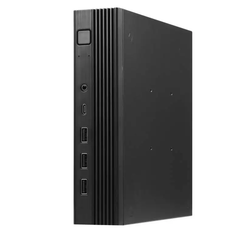 Desktop Thin Mini ITX Case ITX Game Computer Chassis HTPC Chassis Desktop Back Mount Mini Chassis TYPE C