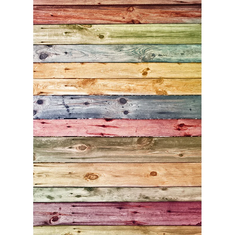 Vinyl Vintage Color Wooden Planks Background Portrait Photo Backdrops For Photo Studio Background Props ZLSY-81