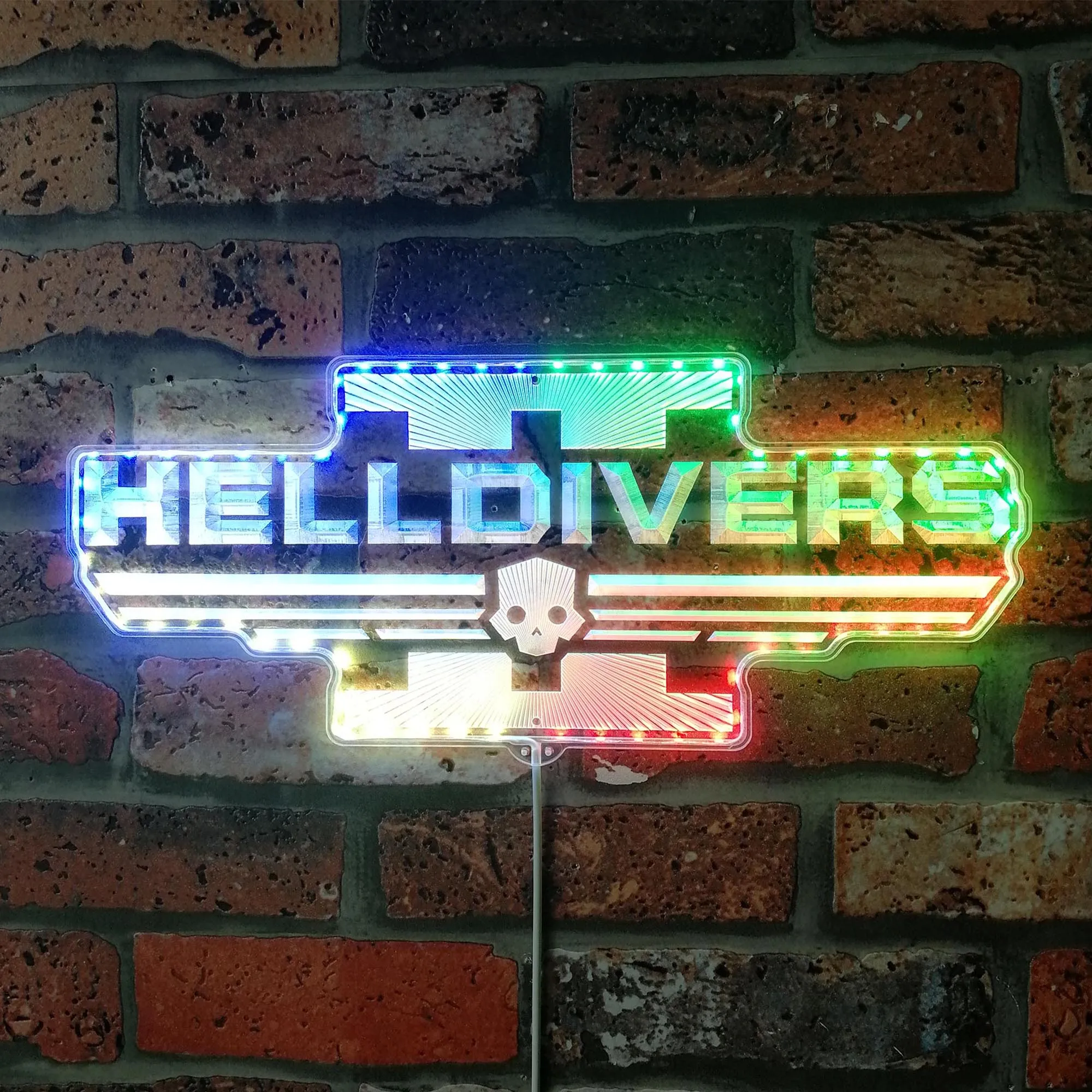 

Helldivers Neon LED Sign, Gamer Night Light LED Sign, Game Room Neon Sign