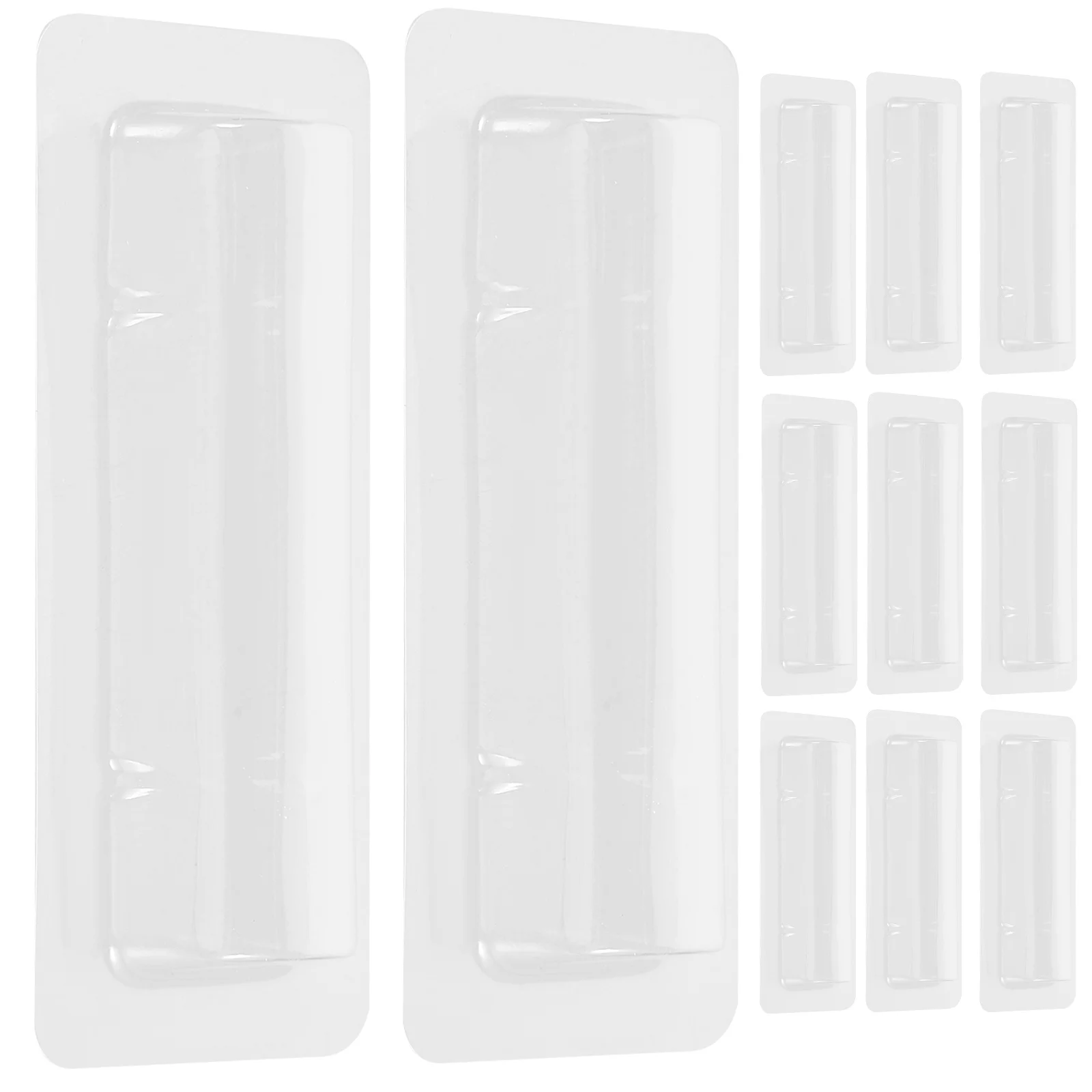 

60Pcs Transparent Lipstick Boxes Adhesive Lip Balm Holders Clear Storage Organizer Portable Protective Clear Lip Balm Containers