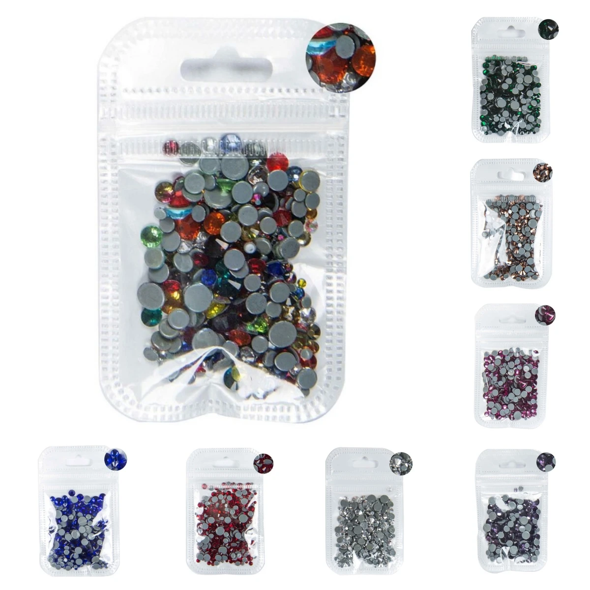 

10Gram Mix Size Colors Crystal AB DMC Hot Fix Iron On Rhinestones Sewing & Fabric Decoration