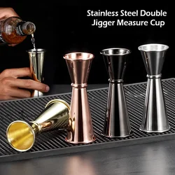 15/30ml or 30/60ml Dual Shot Stainless Steel Measure Cup Cocktail Shaker Drink Spirit Measure Jigger Kitchen Bar Barware Tools