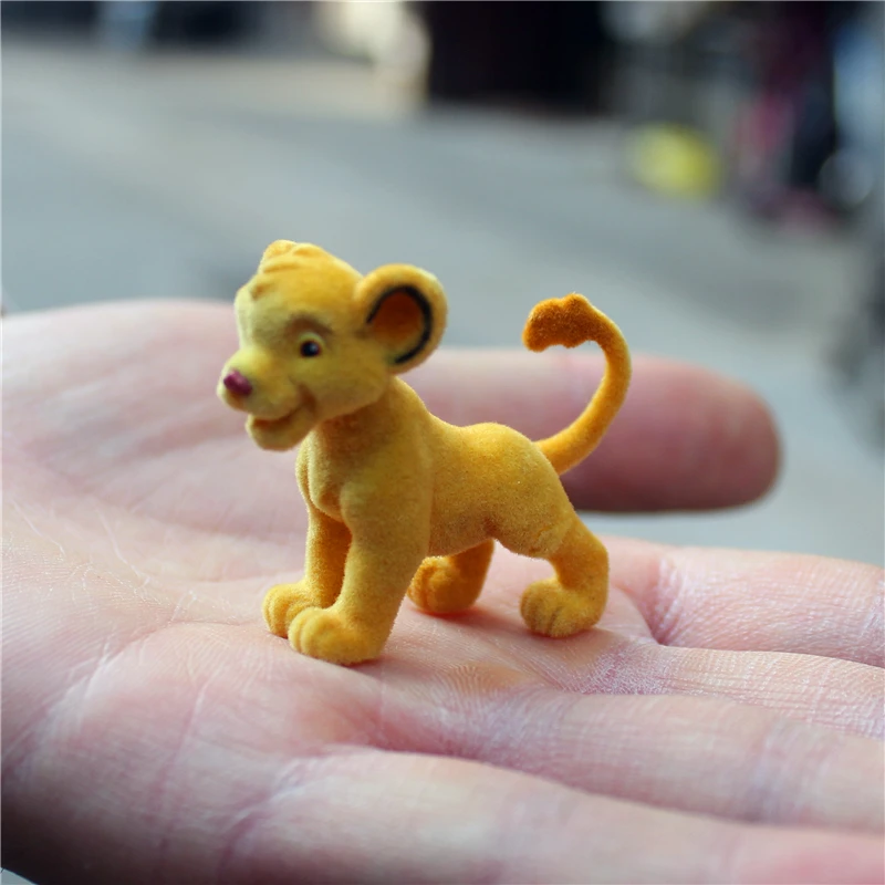 6piece 5cm High quality Disney the Lion King Simba flocking simba collection ornaments  figure toys