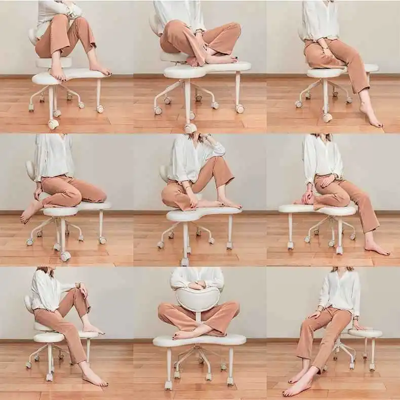 Yoga stool - portable backrest for home use, perfect for lotus pose