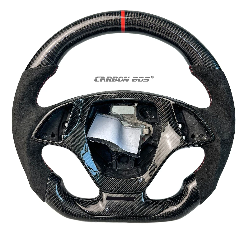 

Real Carbon Fiber Steering Wheel for Cars, Sport Racing Style, Direct Replacement for Chevrolet Corvette C7 ZR1 Z06 Z51