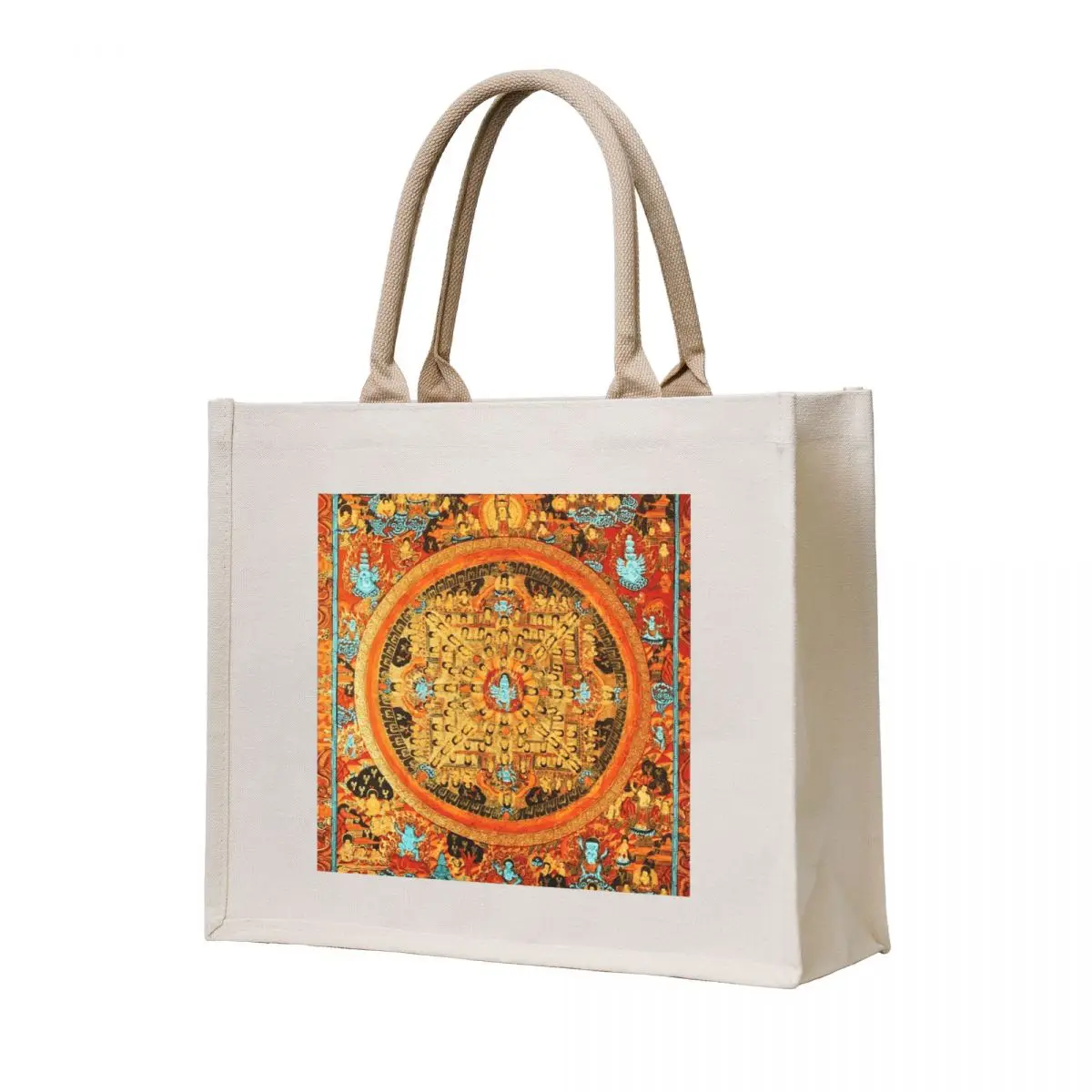 

Buddhist Mandala Ashta Bhairava Thangka 45 Tote Bag Women's tote bag foldable reusable bag large size bags