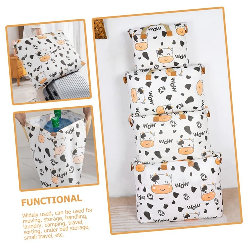 Large Capacity Storage Bag With Handle Capacity Clothes Storage Bag Organizer With Handle,Foldable Closet Organizer