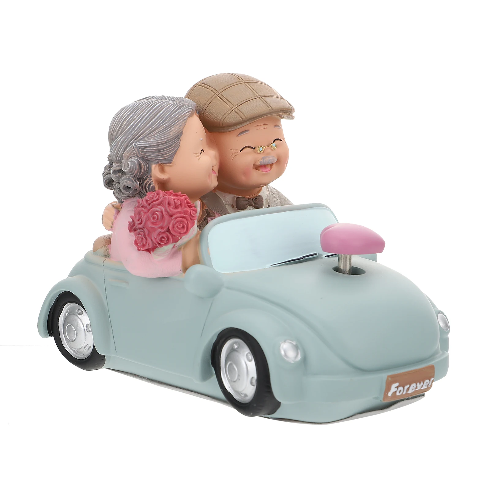 

Resin Elderly Couple Statue Love Closeness Hope Compact Size Wedding Bedroom Study Room Decor Valentine Day Ornament