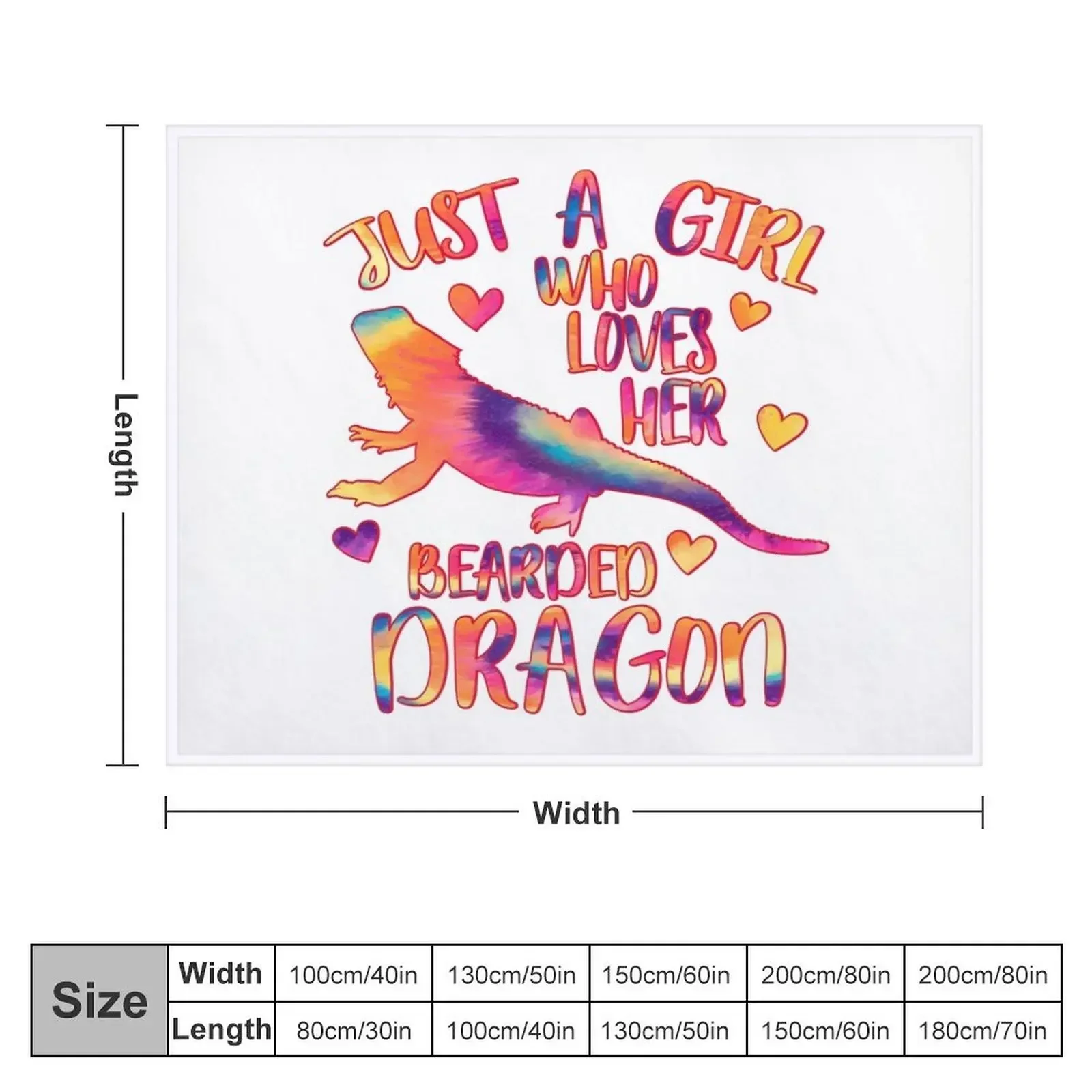 Just a Girl who loves her Bearded Dragon Throw Blanket valentine gift ideas Thins Furry Summer Blankets