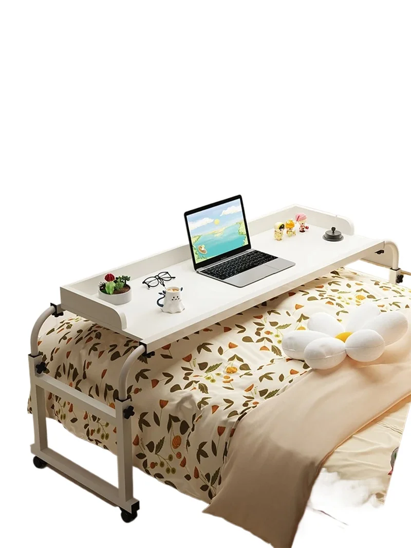 

Cross-bed table for home computer desk bedroom bedside use bed table movable desk lazy people lift bed end table