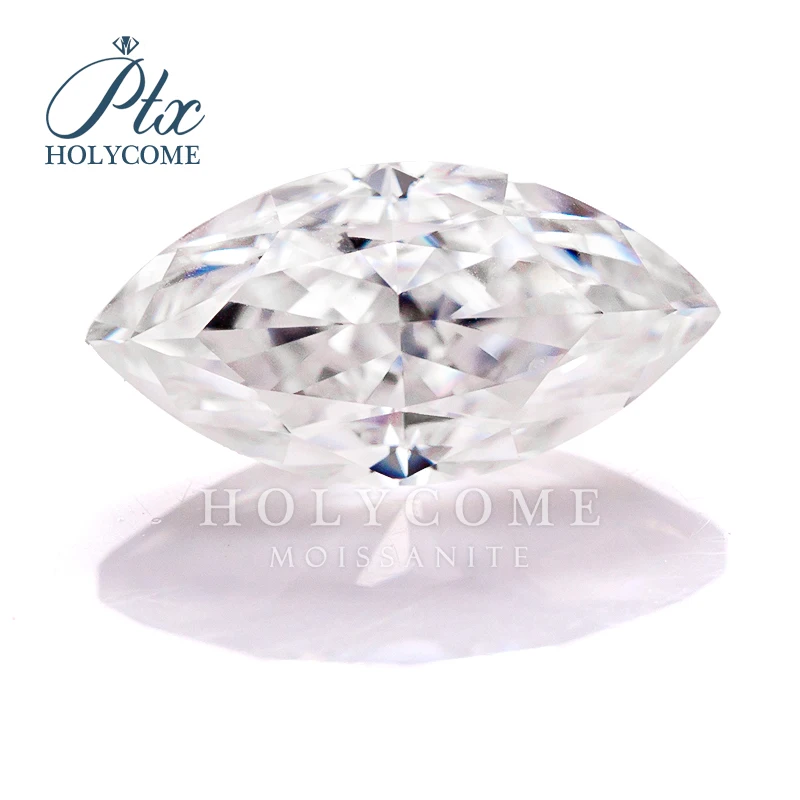 Multicolor Crushed Ice Cut Marquise Cut Loose Moissanite Gemstone VVS1 Pass Diamond Test With GRA Certificate Gemstones Wholesal