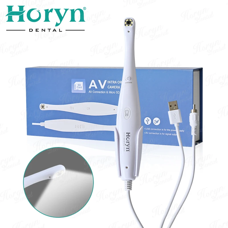 TV Output Intras Orals cam eras with 6Pcs LED Light SD Card AV Output HD Wired Endoscopes Dentist Equipment for den tals Clinics