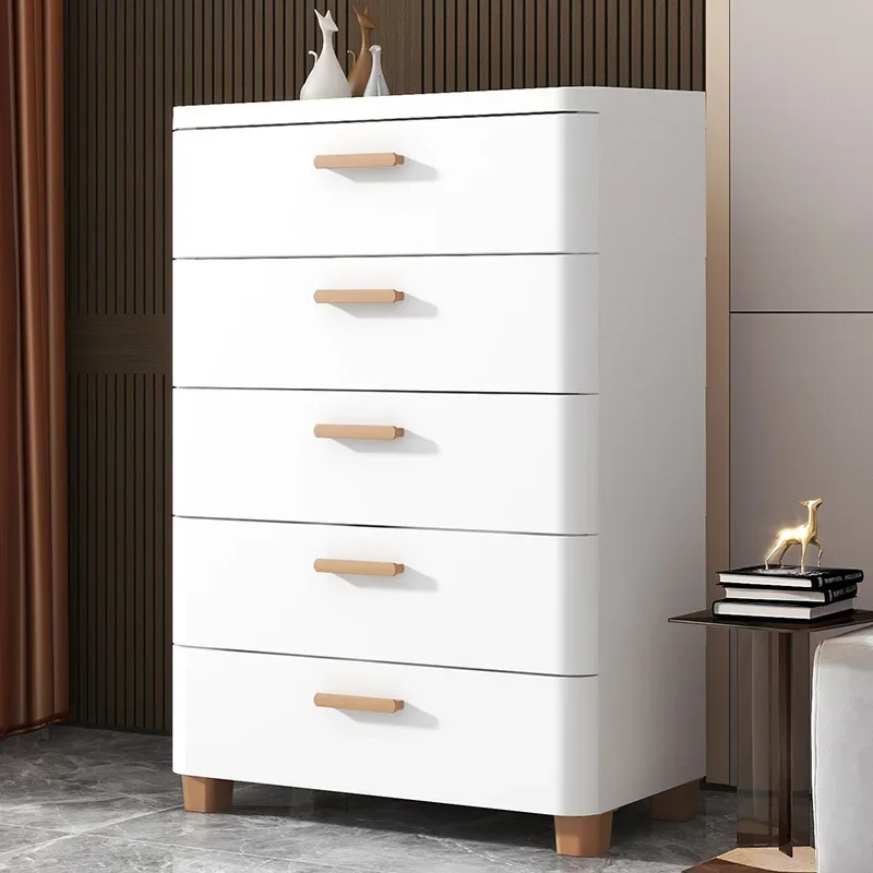 18-60CM White Drawer Storage Cabinet For Household Multi-layer Clothing Organizer Bedroom Bedside Home Sundries Organizer Boxes