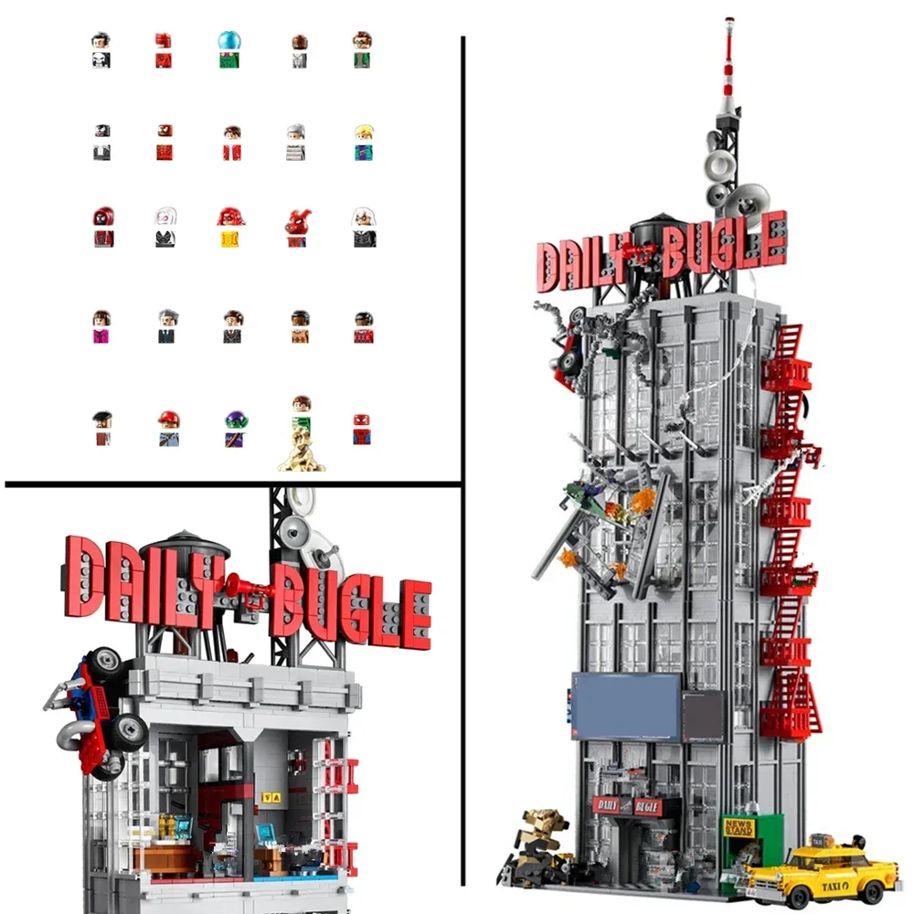 Compatible 76178 The Daily Bugle 3772 PCS Building Building Blocks Anniversary Set Gifts For Children bricks birthday gift