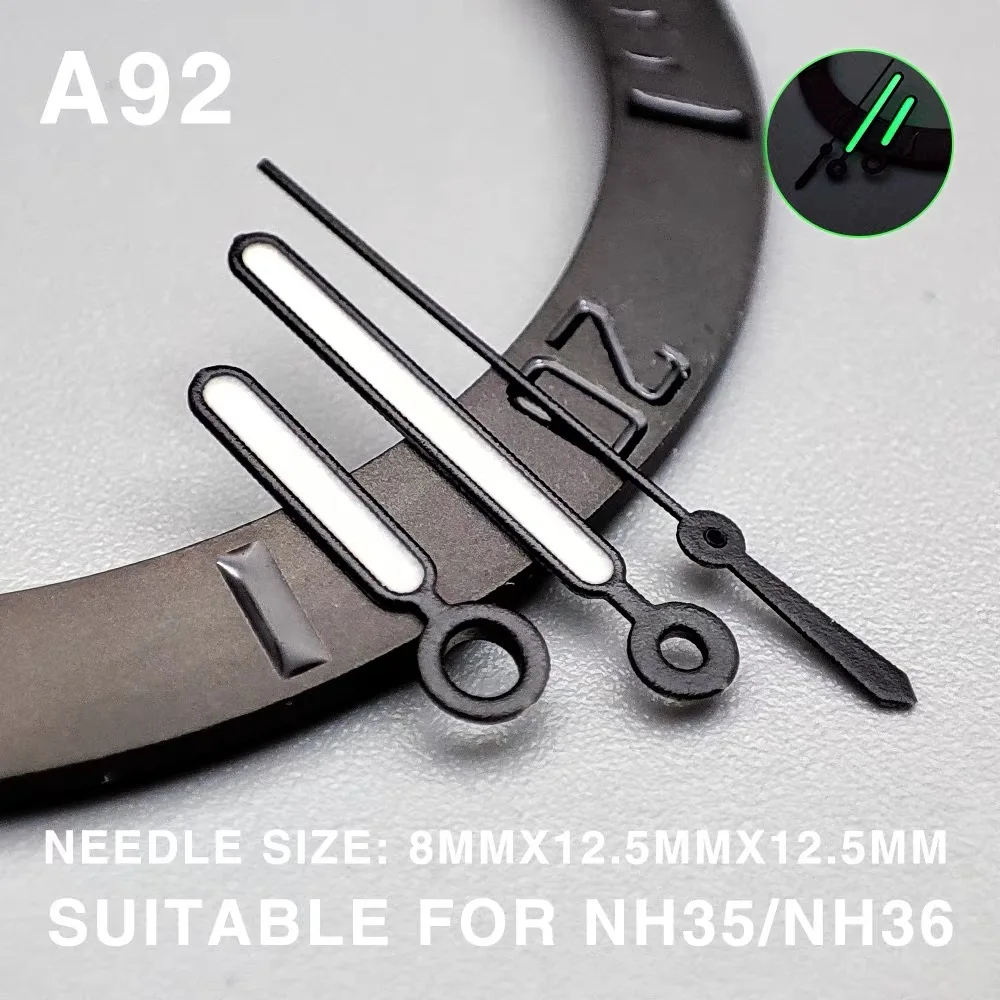 Grün Leuchtende Uhrzeiger Passend für Japan Seiko Submarine NH35 NH36/4R/7S Uhrwerk Gehäuse Zifferblatt Modifikationsteile – Detail 5