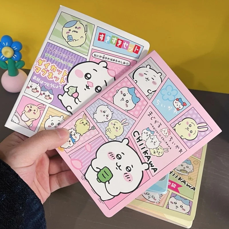 Anime Kawaii Notebook Hashiwares Usagis Student Supplies Cartoon Cute Color Pages Notes Girls Portable Message Hand Ledger Gift