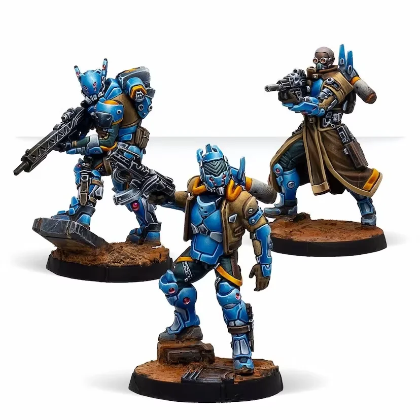 Resin Model Assembly Kit, GK, Small Expansion Pack for 3 People, Unpainted (including Base)