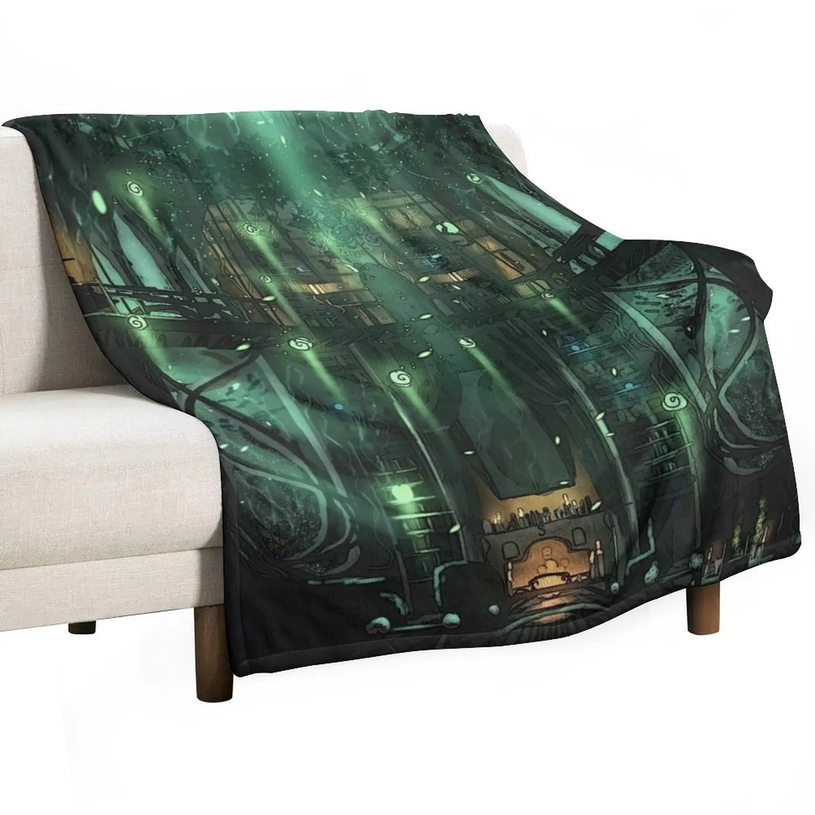 Where lie the ambitious and cunning | Art by Eliott Sontot Throw Blanket Summer Beddings Flannel Furrys Blankets