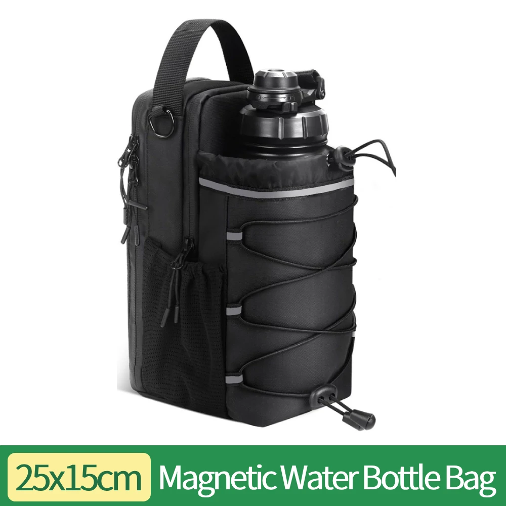 

Large Capacity Magnetic Belt Gym Carrier BagBottle Pouch Holder with Phone Pocket Portable Gym Accessories Organizer for Men