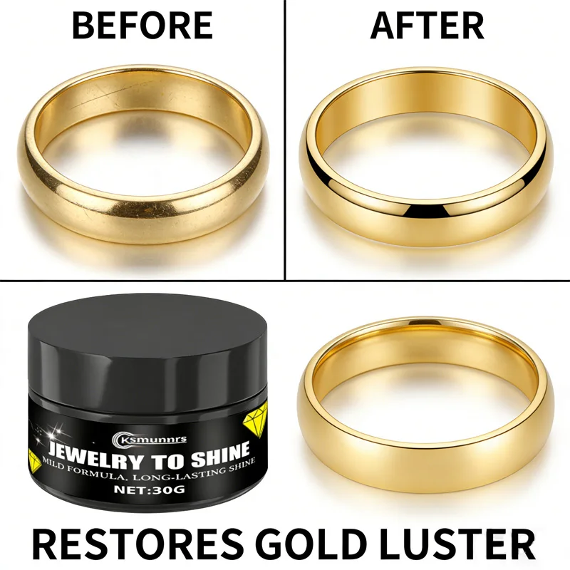 

Jewelry Restoration Cream: Removes Oxidation & Tarnish, Revives Gold Silver Ring/Bracelet Shine