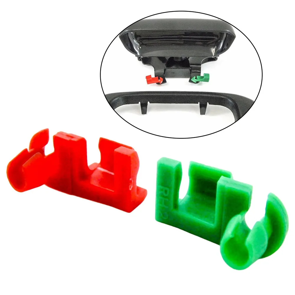 

2pcs Left Right Plastic Tailgate Handle Rod Clip For 1999-07 Silverado Sierra 88981031 88981030 Car Replacement Parts
