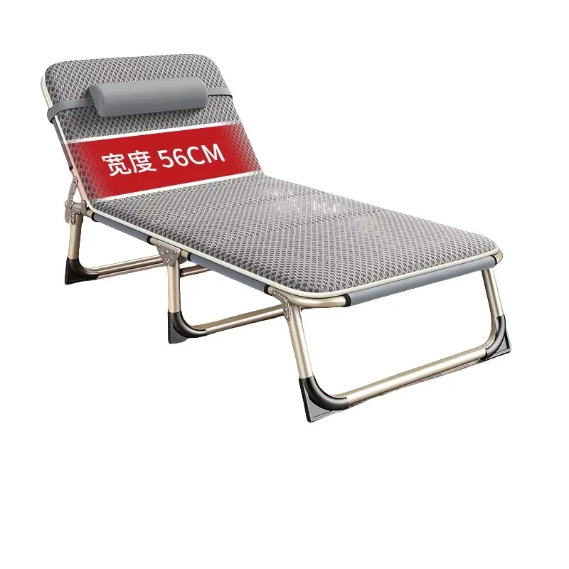 

Best Quality 175*56*28CM Outdoor Quick Open Camping Folding Beds Camp Chair Bed for Camping with Breathable Pad
