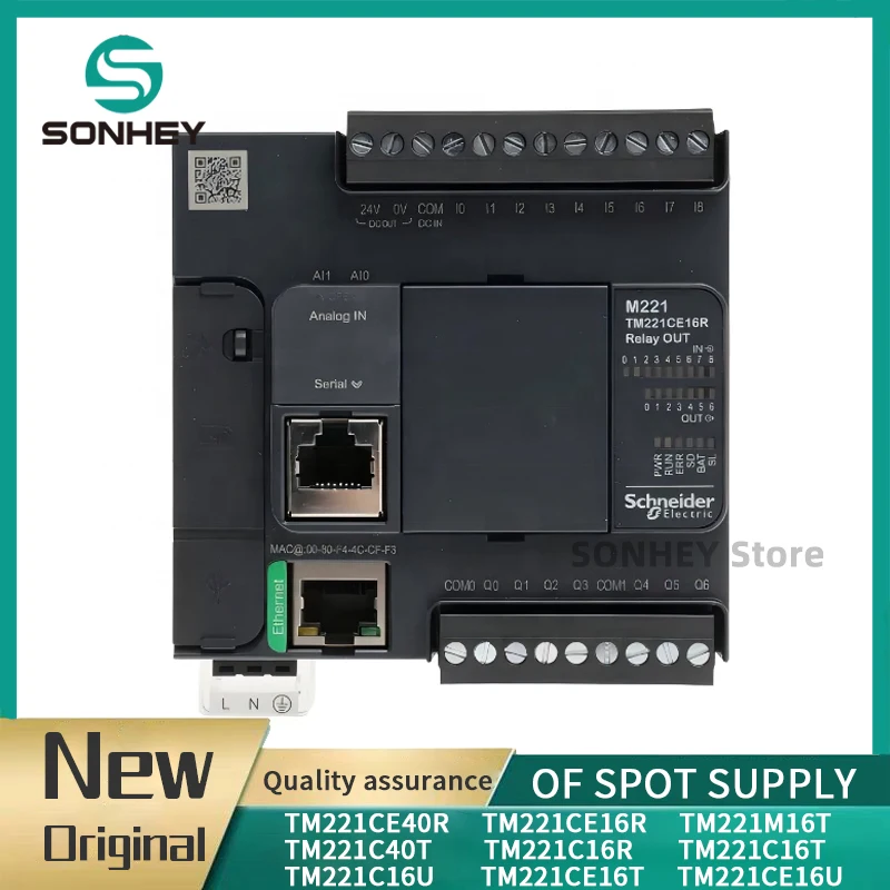 

Original TM221CE40R TM221CE16R TM221M16T TM221C40T TM221C16R TM221C16T TM221C16U TM221CE16T TM221CE16U PLC Programmable