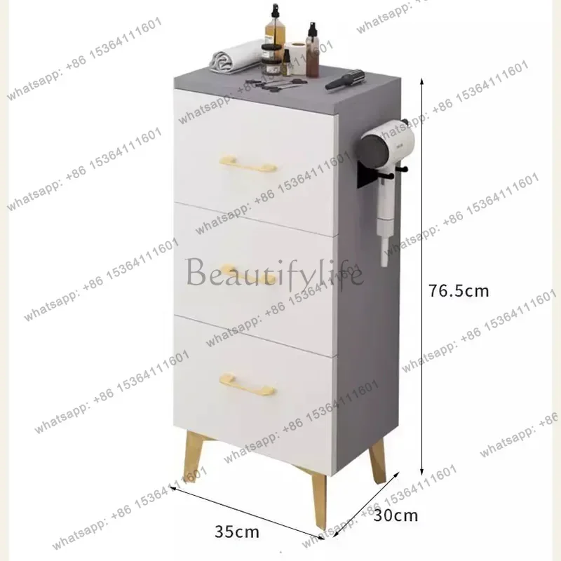 LJY Storage Modern Cabinet Barber Accessories Barber Shop Salon Trolley Multi-layer Kapsalon Opbergkast Salon Furniture