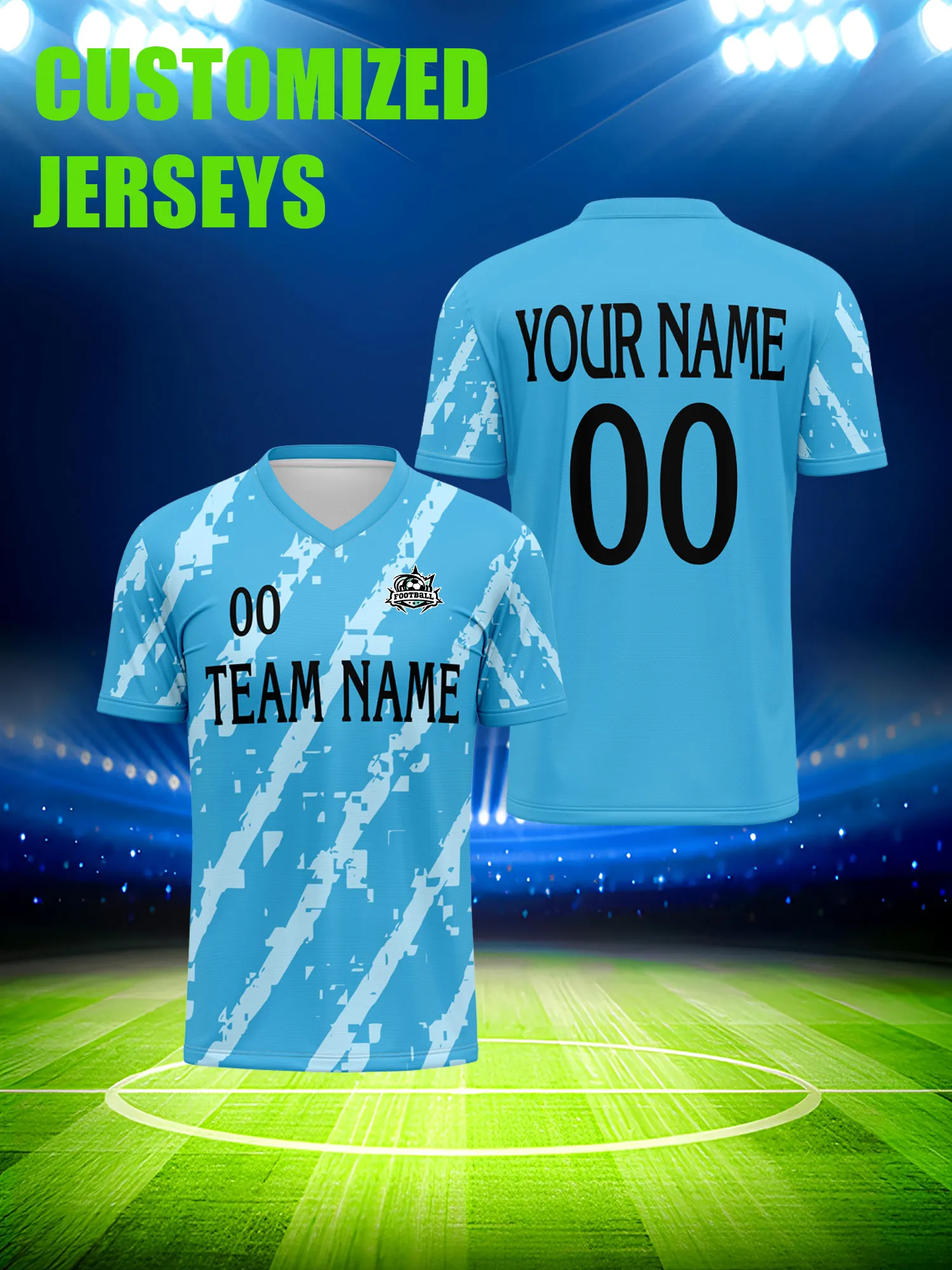 

Футбольная форма на заказ с индивидуальным изображением, номером и именем, быстросохнущая, влагоотводящая тренировочная экипировка