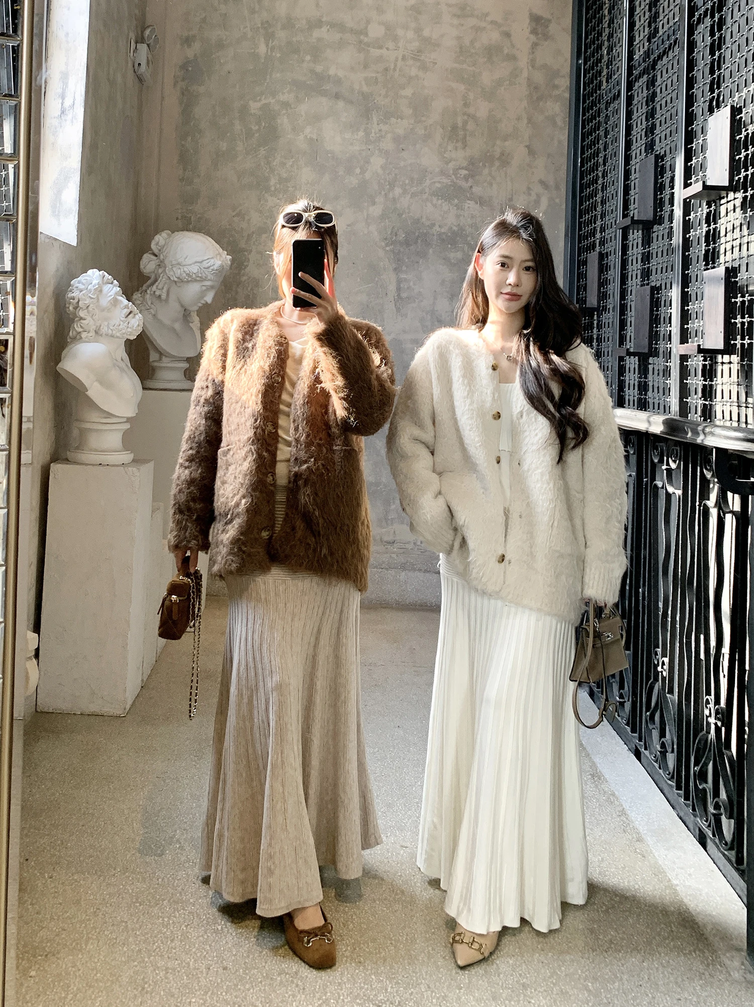 

Warm Woolen Open Cardigan Sweater Women's Loose Casual Winter Outerwear Comfortable Soft Long Sve Knitwear ay Color